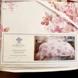 Simply Shabby Chic KING Duvet Set Cactus Rosebloom